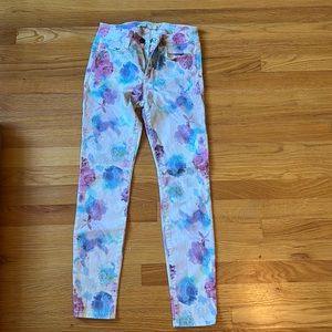 Joe’s jeans skinny floral ankle size 25